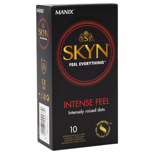 Manix SKYN Intense - latex-free, perličkový kondóm (10 ks)