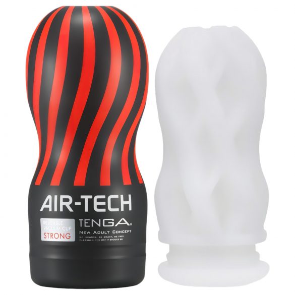 TENGA Air Tech Strong - opakovane použiteľný masturbátor (biely)