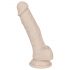 You2Toys - Stredný silikónový prísavný dildo (naturálny)