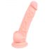 Lekársky silikónový dildo (18 cm) - naturálny