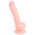 Lekársky silikónový dildo (18 cm) - naturálny