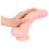 Lekársky silikónový dildo (20 cm) - prírodný