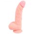 Lekársky silikónový dildo (20 cm) - prírodný