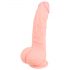 Lekársky silikónový dildo (20 cm) - prírodný