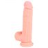 Medical - lekársky silikónový dildo (20cm) - prirodzený vzhľad