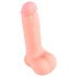 Medical - lekársky silikónový dildo (20cm) - prirodzený vzhľad