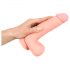 Medical - lekársky silikónový dildo (20cm) - prirodzený vzhľad