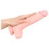 Lekársky silikónový dildo (24cm) - naturálny