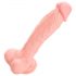 Lekársky silikónový dildo (24cm) - naturálny