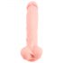 Lekársky silikónový dildo (24cm) - naturálny