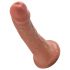 King Cock 15 cm dildo - hnedý