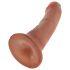 King Cock 15 cm dildo - hnedý