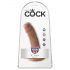 King Cock 15 cm dildo - hnedý