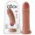 King Cock 8 dildo (20 cm) - tmavá prírodná farba