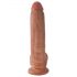 Královský penis s semenníkmi 23cm - hnedý