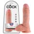 King Cock 8: Realistický dildo (20 cm) - prirodzený vzhľad