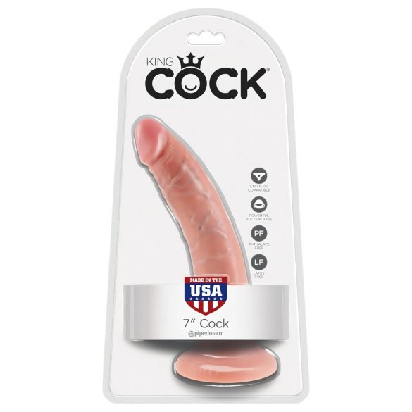 King Cock 18 cm dildó - prírodný vzhľad