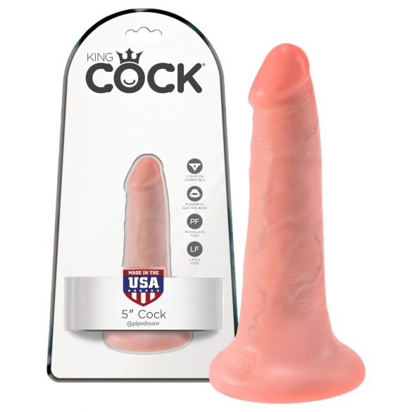 King Cock 5 dildo (13 cm) - prírodný