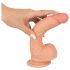 Realistixxx - realistický prísavkový dildo (22 cm) - naturálna farba