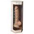 Silexd 7 - prisávací dildo - 17,5 cm (prírodný)