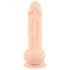 Silexd 9,5 - prísavkový dildo - 24 cm (prírodný)