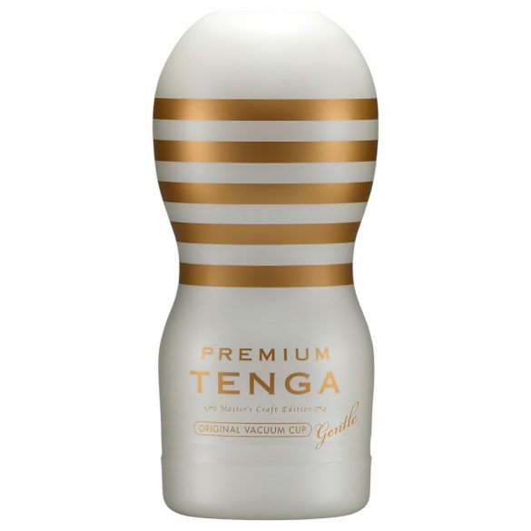 TENGA Premium Gentle - jednorazový masturbátor (biely)