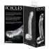 Icicles No. 61 - sklenené dildo s viacerými tvarmi (priehľadné)