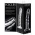 Icicles No. 62 - sklenené dildo s penisovým tvarom (priehľadné)