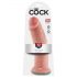 King Cock 10 - veľký prísavkový dildo (25cm) - naturálny