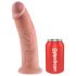 King Cock 10 - veľký prísavkový dildo (25cm) - naturálny