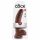 King Cock 9 - hnedé dildo s prísavkou a semenníkmi (23cm)