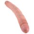 King Cock 12 Slim - realistická dvojitá dildó (31 cm) - prirodzené