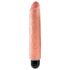 King Cock 10 Stiffy - Vodotesný realistický vibrátor (25cm) - prirodzený