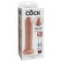 King Cock 7 - prirodzene realistický dildó (18 cm) - prírodný