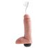 King Cock 8 - realistický striekajúci dildo (20cm) - prirodzený