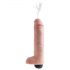 King Cock 10 - realistický striekajúci dildo (25 cm) - prírodný