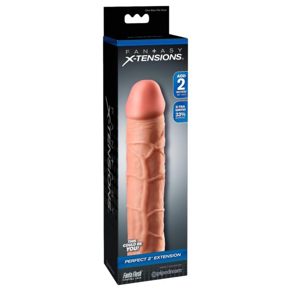 X-TENSION Perfect 2 - realistický návlek (20,3 cm) - prirodzený