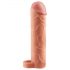 X-TENSION Perfect 1 - prstencový penisový návlek (17,7 cm) - naturálny