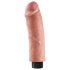 King Cock 8 - pružný a realistický vibrátor (25 cm)