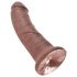 King Cock 8 dildó (20 cm) - hnedý