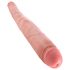 King Cock 16 Tapered - realistické dvojité dildo (41cm) - prírodná farba