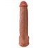 King Cock 15 - obr dildó (38cm) - tmavý naturálny