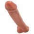 King Cock 15 - obr dildó (38cm) - tmavý naturálny