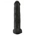 King Cock 15 - prisávací dildo s gulami (38cm) - čierne