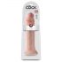 King Cock 14 - veľké dildo s prísavkou (36 cm) - prírodná farba