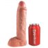 King Cock Strap-on 10 - dutý pripínací dildo 25 cm