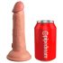 King Cock Elite 6 - realistický dildo s prísavkou (15 cm) - prírodný