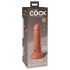 King Cock Elite 6 - prísavný realistický dildo (15cm) - tmavý