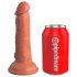 King Cock Elite 6 - prísavný realistický dildo (15cm) - tmavý