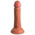 King Cock Elite 6 - prísavný realistický dildo (15cm) - tmavý